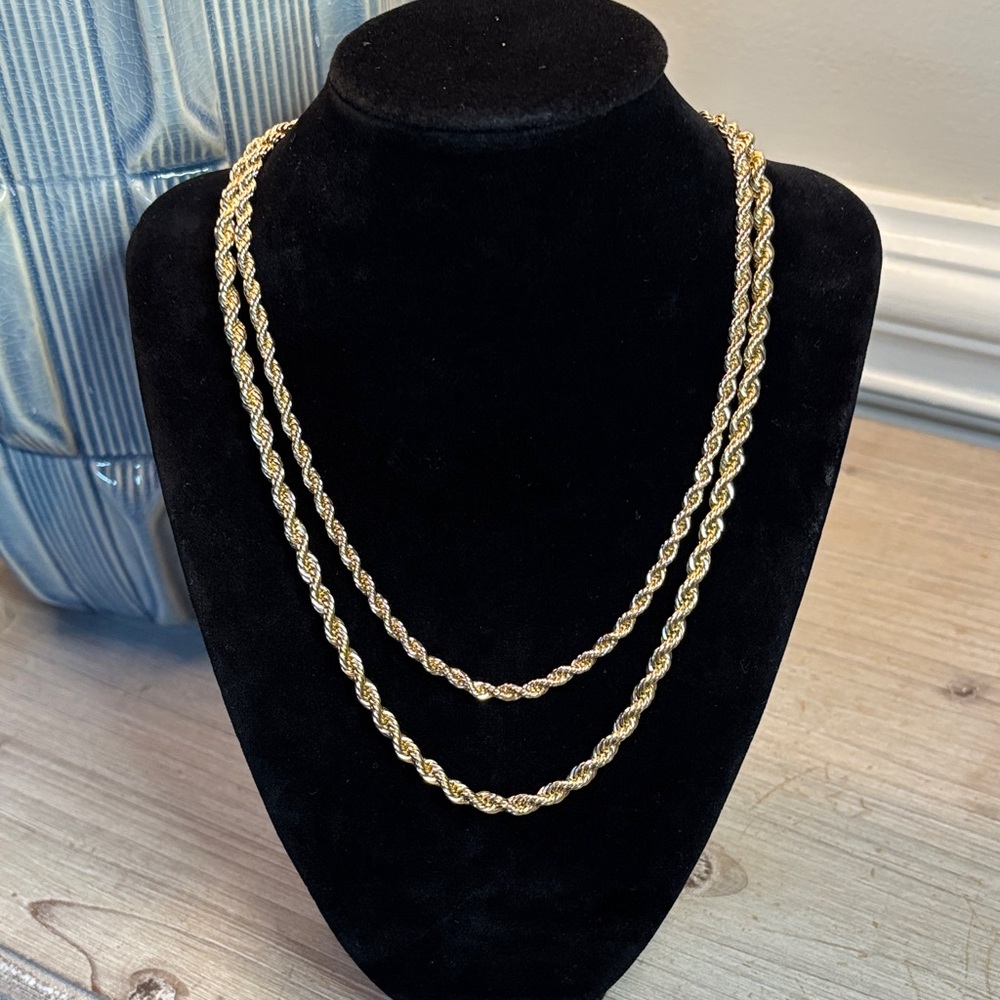 Ralph Lauren Double Row Rope Collar Necklace - Picture 5 of 8